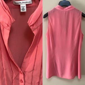 Banana Republic 100% Silk Dressy Sleeveless Top